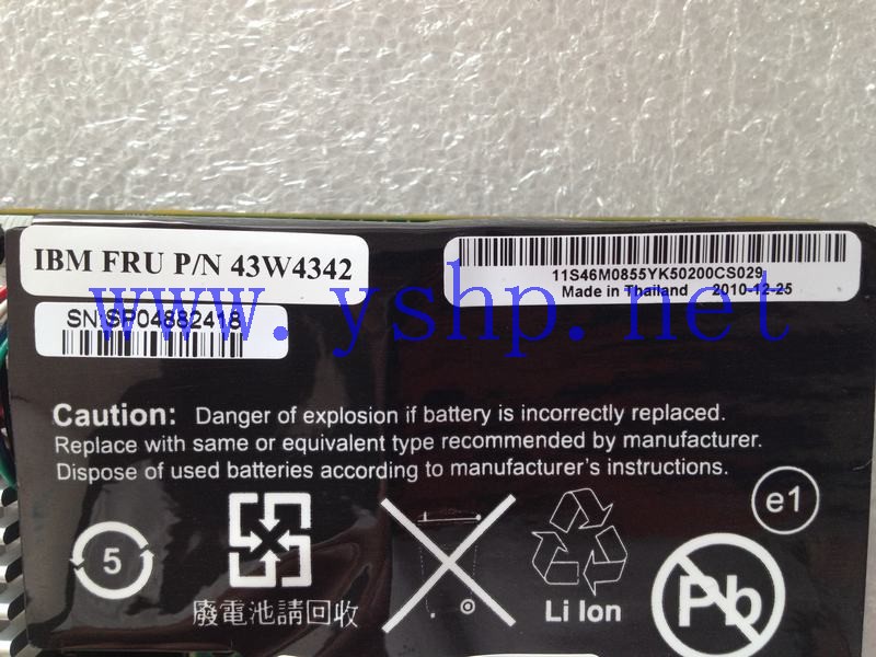 上海源深科技 Shanghai   IBM X3650 M3 ServerSAS Raid card M5015 6GB 46M0851 68Y7332 46M0855 高清图片