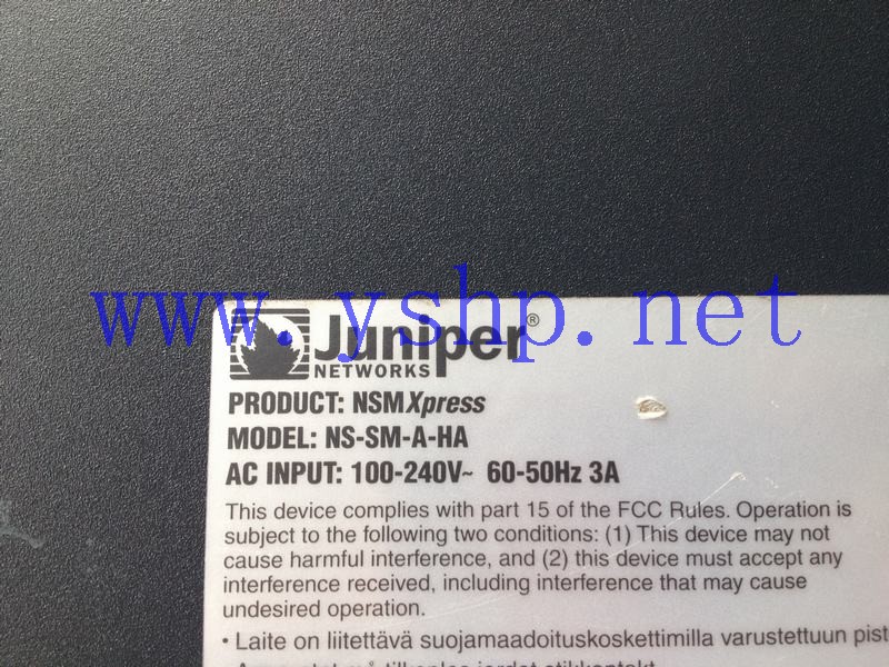 上海源深科技 Shanghai   Juniper NSMXpress NS-SM-A-HA 高清图片