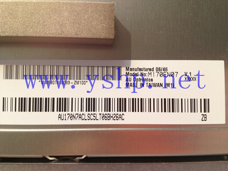 上海源深科技 Shanghai   17寸 Industrial LCD  幕 显示屏 M170EN07 V.1 59.17M13.001 C 高清图片