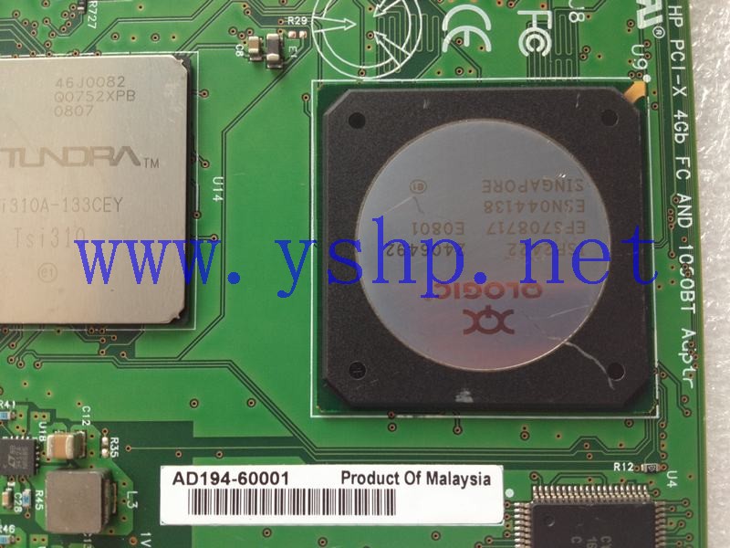 上海源深科技 Shanghai   HP AD194-60001 PCI-X 4Gb FC AND 1000BT ADPTR AD193-80001 REV A3 高清图片