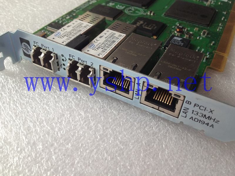 上海源深科技 Shanghai   HP AD194-60001 PCI-X 4Gb FC AND 1000BT ADPTR AD193-80001 REV A3 高清图片
