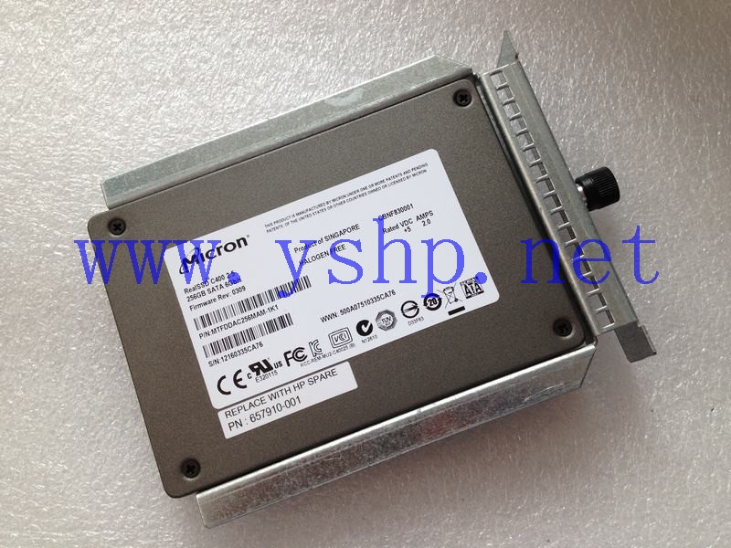 上海源深科技 Shanghai   HP SSD Hard disk   256G SATA 6Gb 657910-001 高清图片