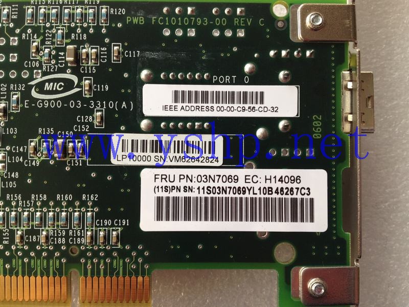 上海源深科技 Shanghai   IBM  Server   7311-D20 PCI-X光纤通道 Storage  卡 280B 03N7069 高清图片