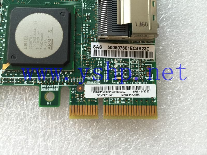 上海源深科技 Shanghai   IBM X3550M3 BR-10IL SAS Raid card 49Y4737 46M5588 高清图片
