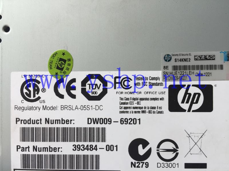 上海源深科技 Shanghai   HP Integrity rx8640 DAT72 Tape drive  DW009-69201 393484-001 高清图片
