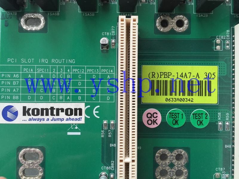 上海源深科技 Shanghai portwell Industrial computer backplane  Kontron (R)PBP-14A7-A 305 高清图片