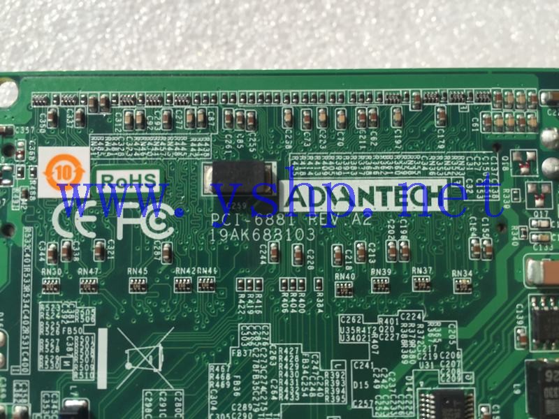 上海源深科技 Shanghai    Advantech Industrial  Equipment mainboard PCI-6881 REV.A2 PCI6881F8002E-T 19AK688103 高清图片