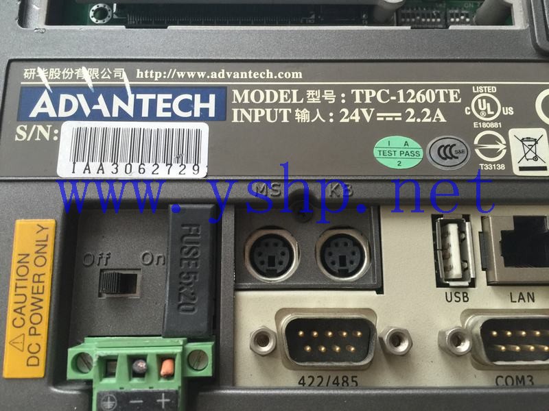上海源深科技 Shanghai   AdvantechADVANTECH  Computer   人机界面 TPC-1260TE 高清图片