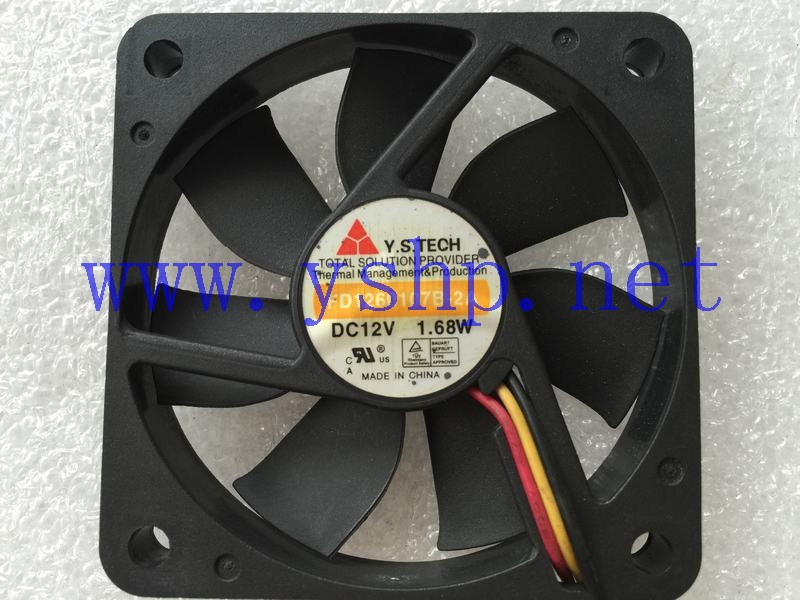 上海源深科技 Shanghai   Industrial Equipment   Chassis Fan   Y.S.TECH FD1260107B-2A DC12V 1.68W 高清图片