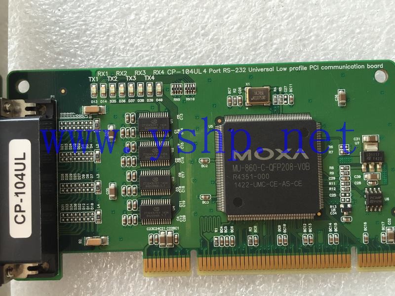 上海源深科技 Shanghai   MOXA  Serial card  CP-104UL PCI interface 4 port 高清图片