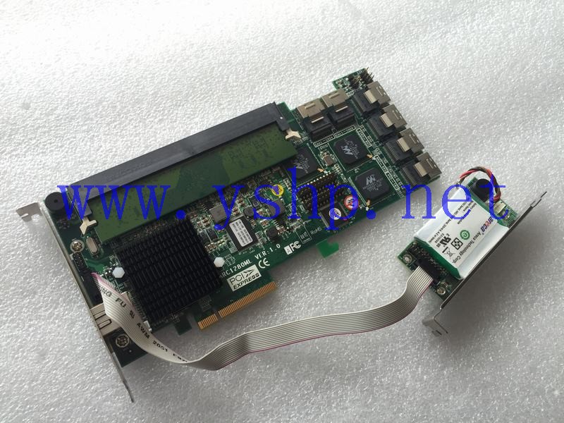 上海源深科技 Shanghai   ARECA  Raid card  with battery   PCI-E ARC1280ML VER 1.0 71-1280D1-ML10 高清图片