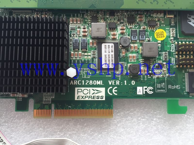上海源深科技 Shanghai   ARECA  Raid card  with battery   PCI-E ARC1280ML VER 1.0 71-1280D1-ML10 高清图片