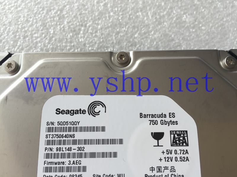 上海源深科技 Shanghai   希捷 750G SATA  Hard disk   ST3750640NS 9BL148-302 高清图片