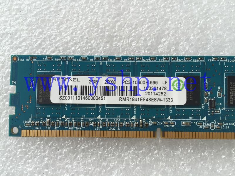 上海源深科技 Shanghai   I210r-G  single  2GB 2RX8 PC3-10600E-999 LF  Memory   纯ECC 高清图片