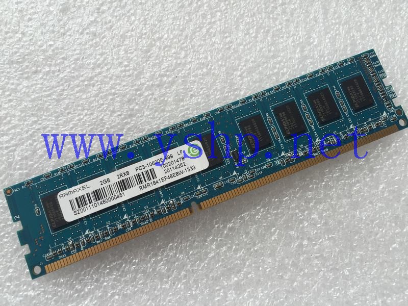 上海源深科技 Shanghai   I210r-G  single  2GB 2RX8 PC3-10600E-999 LF  Memory   纯ECC 高清图片