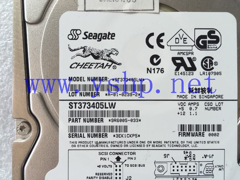上海源深科技 Shanghai   希捷 ST373405LW 68 pin  73G SCSI Hard disk   高清图片