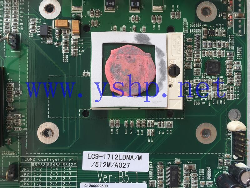 上海源深科技 Shanghai    EVOC Industrial   computer mainboard   EC9-1712LDNA/M/512M/A027 VER B5.1 高清图片