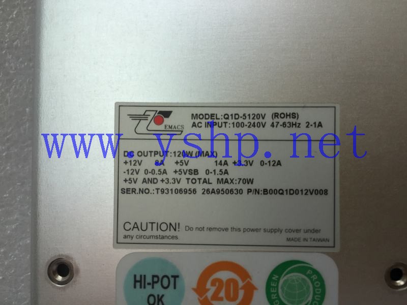 上海源深科技 Shanghai   Industrial Equipment  Industrial computer Power Supply   Q1D-5120V 高清图片
