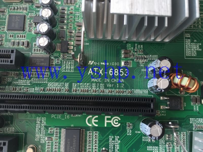 上海源深科技 Shanghai   华北Industrial  computer mainboard   ATX-6853 VER 1.2 含ISA插槽 高清图片