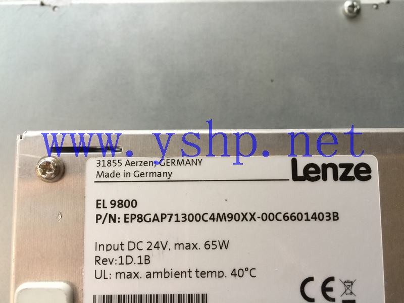 上海源深科技 Lenze EL 9800 EL9800 EP8GAP71300C4M90XX-00C6601403B 高清图片
