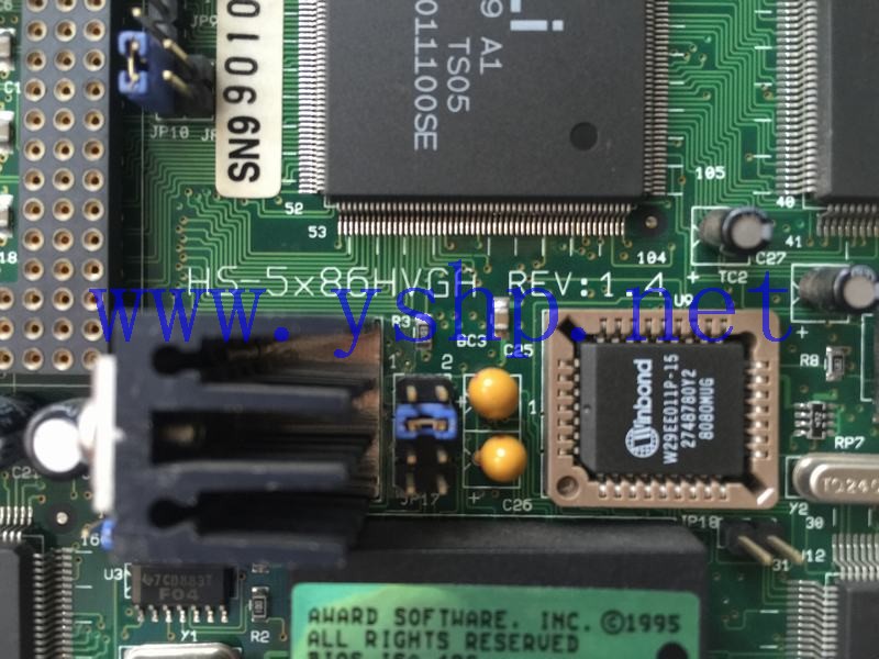 上海源深科技 Shanghai   威达  Industrial   computer mainboard   HS-5x86HVGA REV 1.4 高清图片