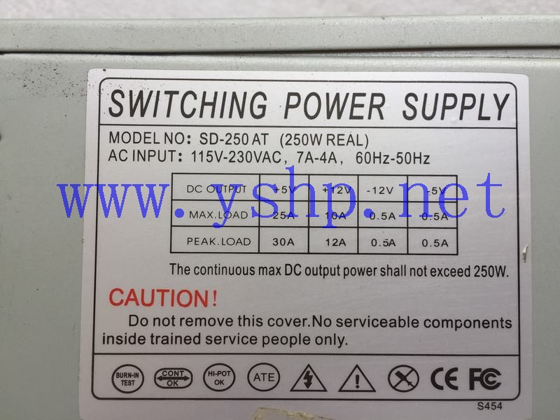 上海源深科技 Shanghai   Industrial computer  Power Supply     荣盛达 SD-250AT 高清图片