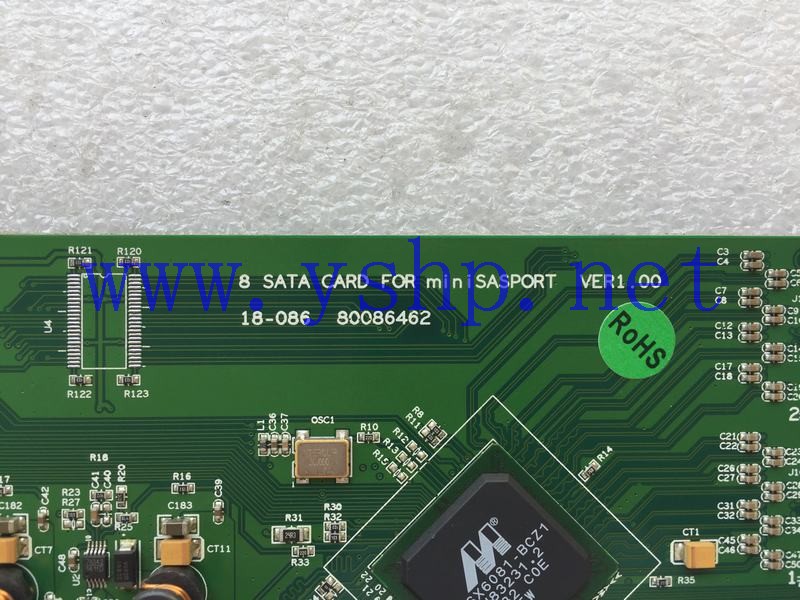 上海源深科技 SUPER 8 SATA CARD OR miniSASPORT VER 1.00 18-086 80086462 高清图片