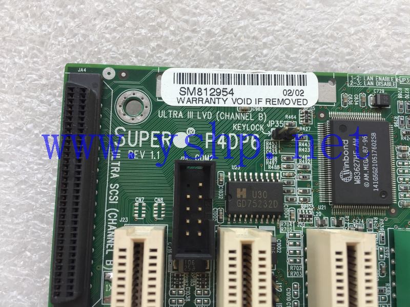 上海源深科技 Shanghai   SUPER P4DP6 REV 1.1  SuperMicro mainboard  高清图片