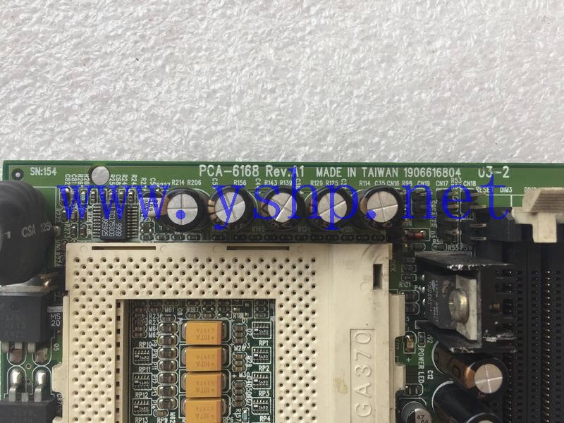 上海源深科技 Shanghai    Advantech  Industrial   computer mainboard   PCA-6168 REV.A1 带网口 高清图片
