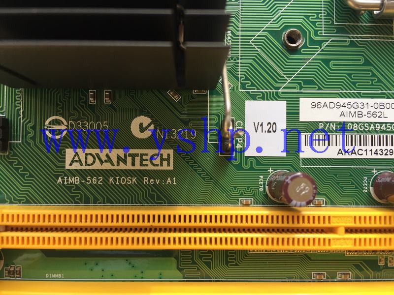 上海源深科技 Shanghai    Advantech Industrial   computer mainboard   AIMB-562-KIOSK REV A1 AIMB-562L 高清图片