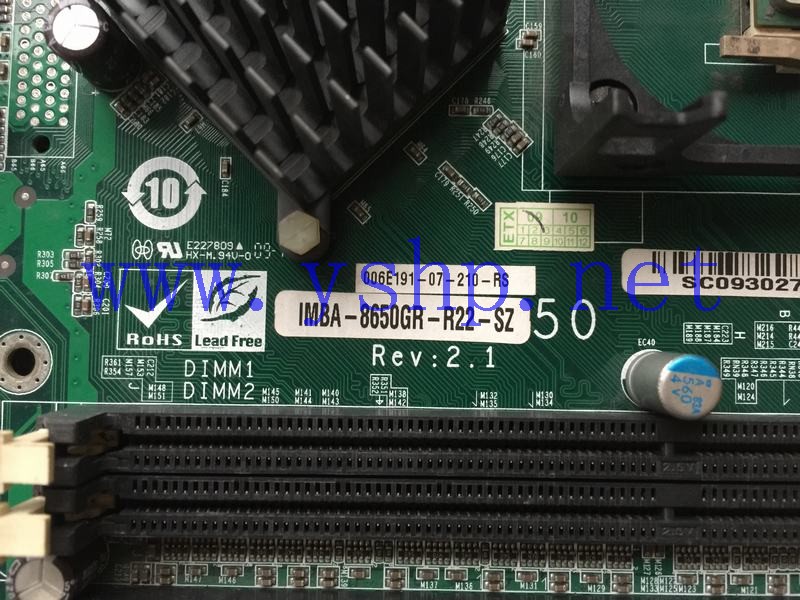 上海源深科技  IEI mainboard IMBA-8650GR-R22-SZ REV 2.1 006E191-07-210-RS 高清图片