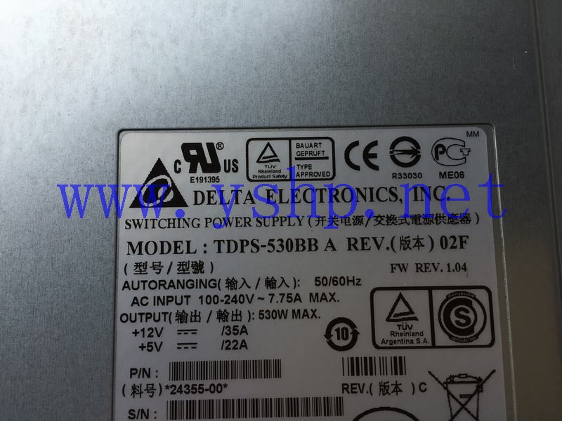 上海源深科技 IBM 1726-HC3 磁盘阵列柜 Power Supply   42C2192 42C2140 TDPS-530BB A 高清图片