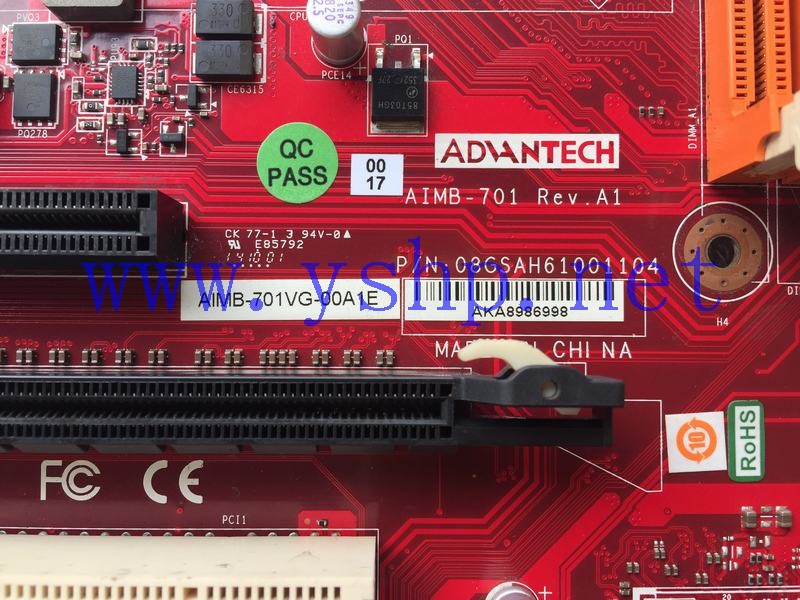 上海源深科技  Advantech Industrial   computer mainboard   AIMB-701 REV.A1 AIMB-701VG-00A1E 08GSAH61001104 高清图片