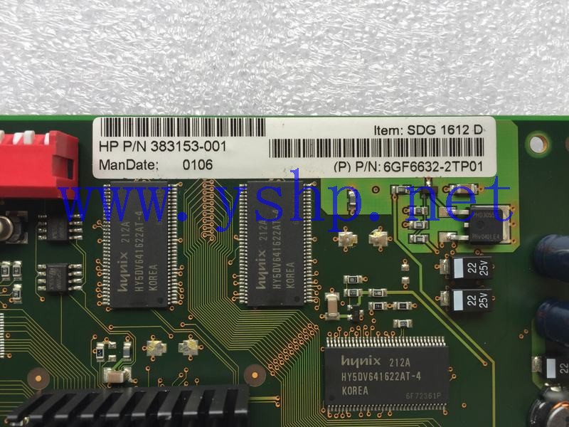 上海源深科技 HP 专用 Graphics Card   SDG 1612D 383153-001 6GF6632-2TP01 高清图片