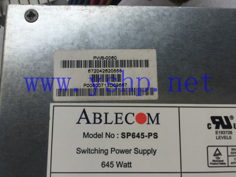 上海源深科技 Shanghai    SuperMicro  Workstation   Power Supply   ABLECOM SP645-PS 高清图片