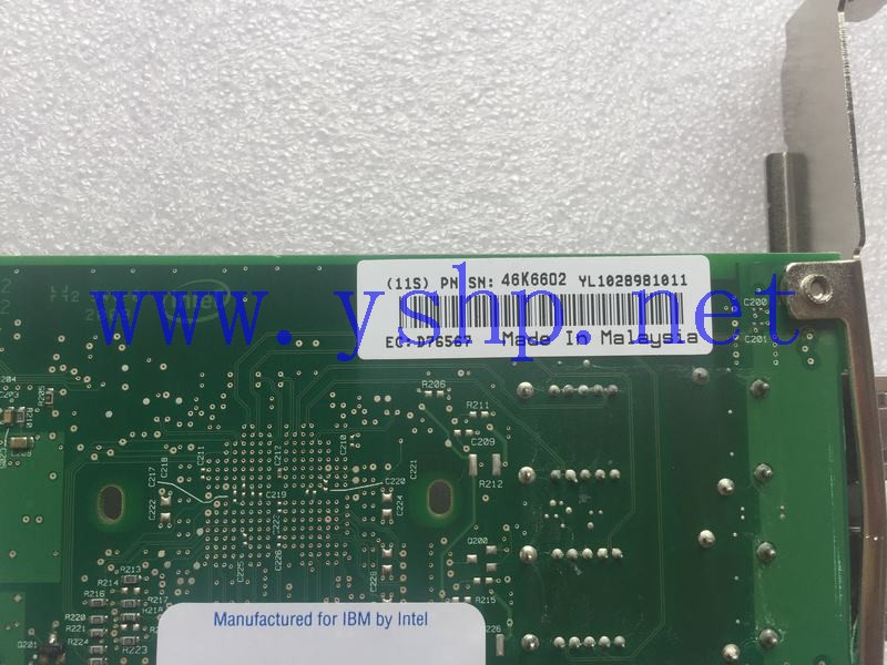 上海源深科技 IBM 5768 PCI-E dual port  Gigabit 光纤 network card  46K6602 高清图片