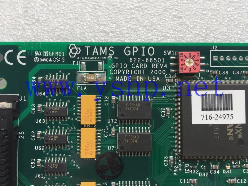 上海源深科技 HP TAMS GPIO 622-66501 GPIO CARD REV4 716-24975 61622 高清图片