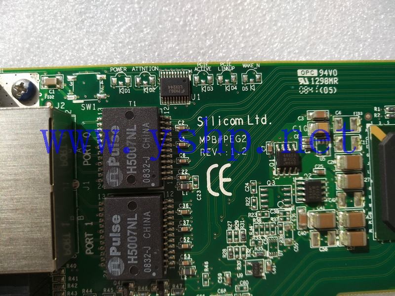 上海源深科技 SUN Server dual port  network card  MPB#PEG2 REV 1.2 PEG2S-FU-RoHS CA05951-9801 高清图片