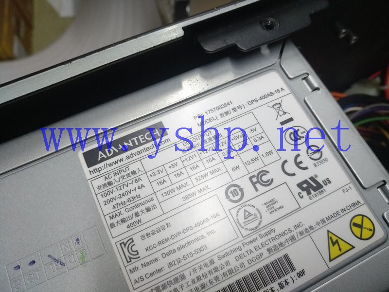上海源深科技  Advantech Industrial  computer Power Supply   DPS-400AB-16A 高清图片