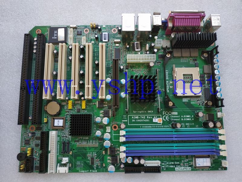 上海源深科技  Advantech mainboard  AIMB-742 REV.A2  dual network ports  高清图片