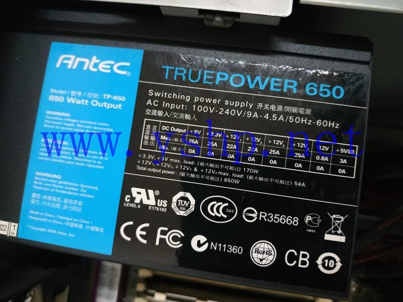 上海源深科技  Power Supply   ANTEC TRUPOWER650 TP-650 高清图片