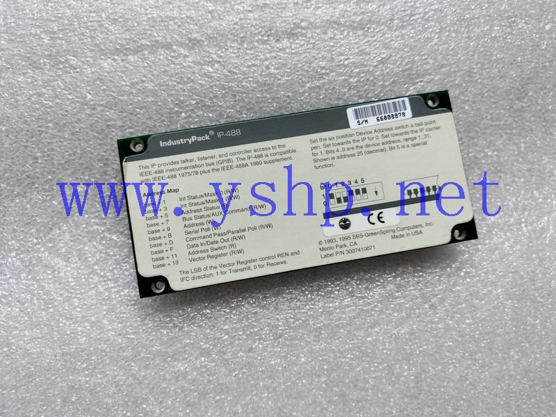 上海源深科技 IndustryPack IP-488 3007410071 97033C 高清图片