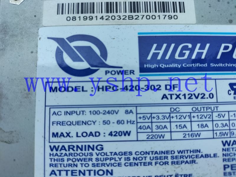 上海源深科技 Industrial Power supply SIRTEC HIGH POWER HPC-420-302DF 高清图片