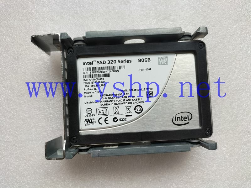 上海源深科技 INTEL SSD 320 series 80GB SSDSA2CW080G3 2.5 高清图片