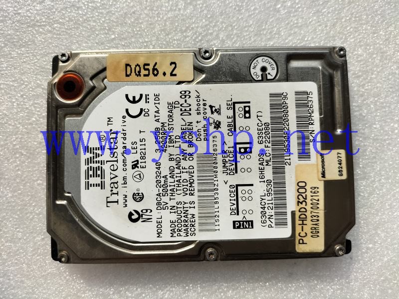 上海源深科技 IBM Hard disk   DBCA-203240 3.25GB 高清图片