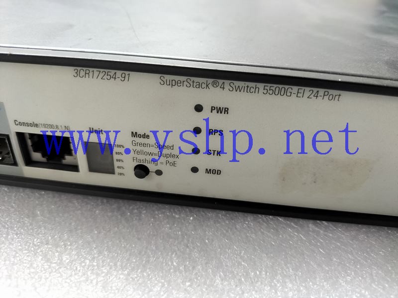 上海源深科技 3COM  Switche   3CR17254-91 SUPERSTACK4 SWITCH 5500G-EI 24 PORT 高清图片