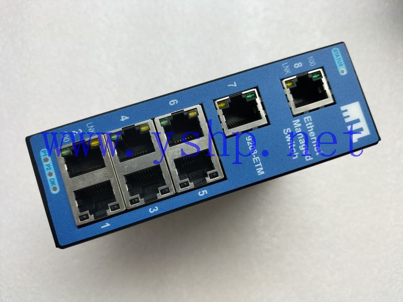 上海源深科技  NEW Industrial Switch EATON 9208-ETM Ethernet managed switch 高清图片