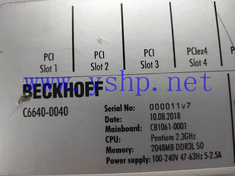 上海源深科技 Industrial Computer BECKHOFF C6640-0040 高清图片