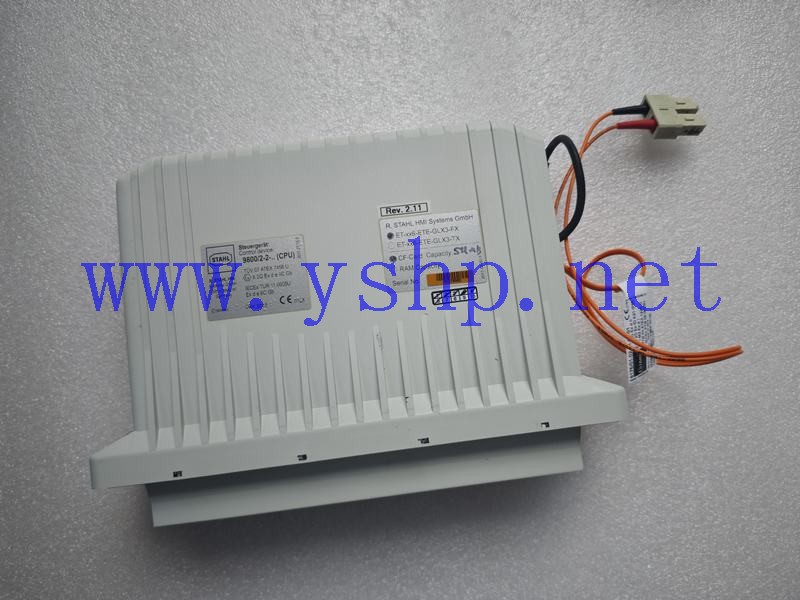 上海源深科技 Industrial STAHL HMI control device 9800 2-2 ET-xx6-ETE-GLX3-FX CF 512MB 高清图片
