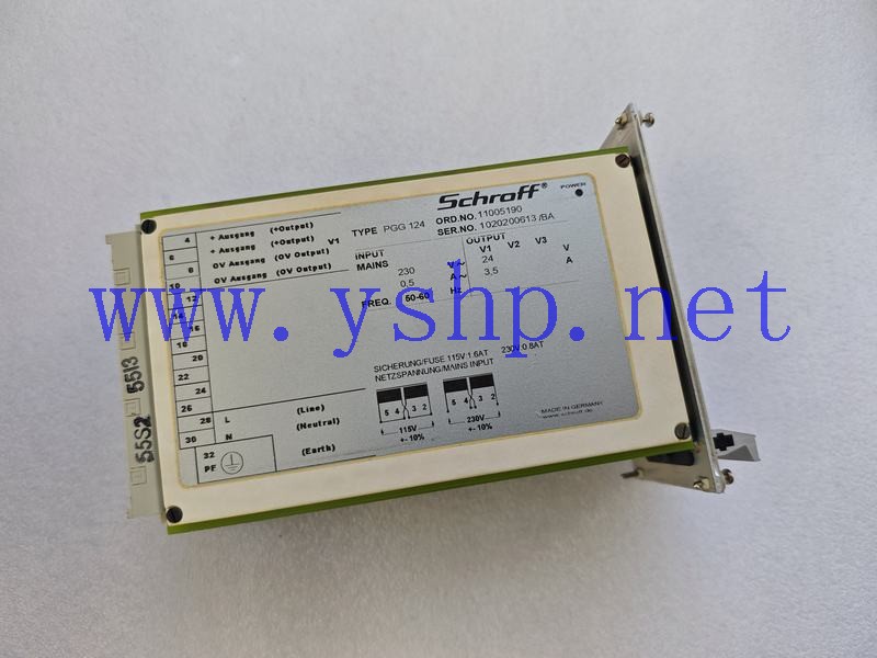 上海源深科技 Industrial board SCHROFF PGG124 11005190 高清图片